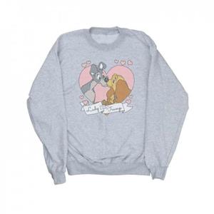Disney Girls Lady en de Vagebond Love Sweatshirt 7-8 Years wit
