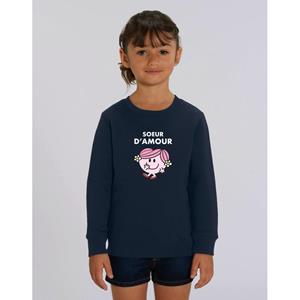 Monsieur Madame Sweat Enfant SOEUR D AMOUR 4 ans marineblauwe kleur