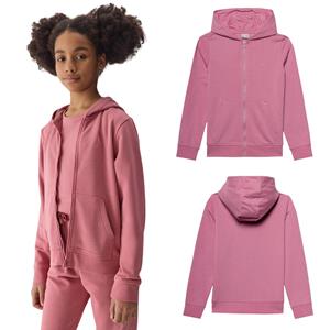Girls' sports sweatshirt 4F F0919-54S dirty pink size 164 roze