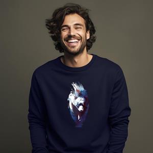Le Roi du Tshirt Sweat Homme - BLUE BEAR XS marineblauwe kleur
