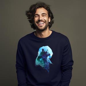 Le Roi du Tshirt Sweat Homme - BEST FRIEND FOREVER XS marineblauwe kleur