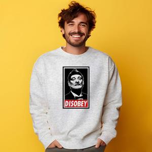 Le Roi du Tshirt Sweat Homme - BILL MURAY XS heide grijze kleur