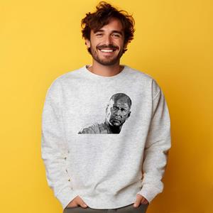 Le Roi du Tshirt Sweat Homme - BRUCE WILLIS XS heide grijze kleur