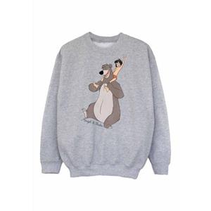 Pertemba FR - Apparel Jungle Book Klassiek Mowgli en Baloo-sweatshirt voor jongens 12-13 zwart