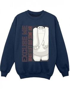 Disney Boys Big Hero 6 Baymax Pardon, wat luchtsweatshirt 5-6 Years wit