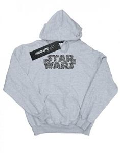 Star Wars jongens Paisley-logo hoodie 9-11 Years wit