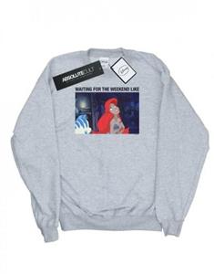 Disney Boys De kleine zeemeermin die op het weekend wacht Sweatshirt 9-11 Years wit