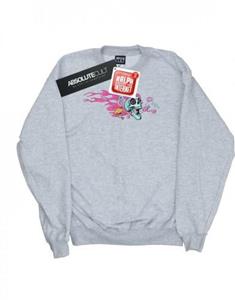 Disney Boys Wreck It Ralph Candy Skull-sweatshirt 9-11 Years wit