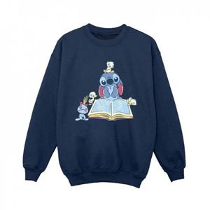 Disney Boys Lilo & Stitch die een boek lezen Sweatshirt 5-6 Years wit