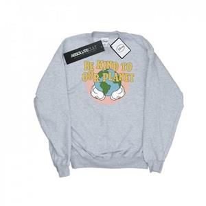 Disney Boys Mickey Mouse Wees aardig voor onze planeet Sweatshirt 9-11 Years wit
