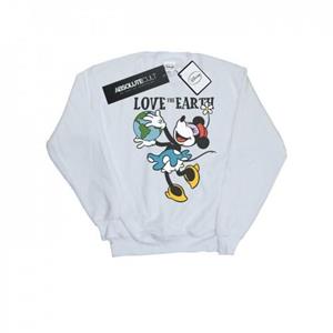 Disney jongens Mickey Mouse Love The Earth Sweatshirt 9-11 Years wit