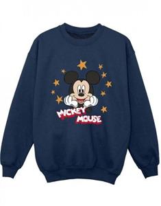 Disney jongens Mickey Mouse sterren Sweatshirt 5-6 Years wit