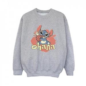 Disney jongens Lilo en Stitch Ohana ananas sweatshirt 5-6 Years wit
