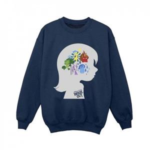 Disney jongens binnenstebuiten hoofd silhouet Sweatshirt 5-6 Years wit