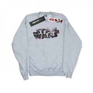 Star Wars Boys The Last Jedi Spray-logo sweatshirt 12-13 zwart