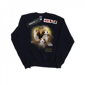 Star Wars Boys The Last Jedi Porgs geborsteld sweatshirt 7-8 Years wit
