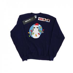 Star Wars Boys The Last Jedi Porg Kerstverlichting Sweatshirt 5-6 Years wit