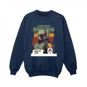 Star Wars jongens het Mandalorian Boba Fett Lives Sweatshirt 12-13 zwart