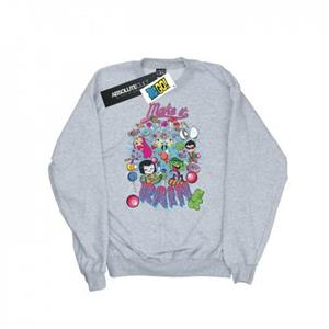 DC Comics Boys Teen Titans Go Make It Rain-sweatshirt 9-11 Years wit