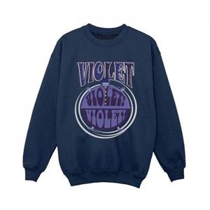 Pertemba FR - Apparel Willy Wonka Boys Violet Turning Violet Sweatshirt 5-6 Years wit