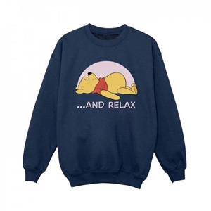 Disney jongens Winnie de Poeh Relax Sweatshirt 5-6 Years wit