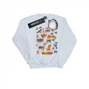 Tom And Jerry Boys Many Faces Sweatshirt 12-13 wit