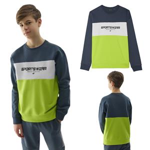 Boys' sports sweatshirt 4F M0923-72N multicoloured hoodless size 158