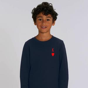 Le Roi du Tshirt Sweat Enfant KING 4 ans marineblauwe kleur