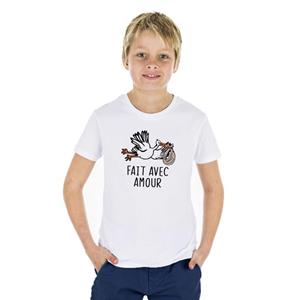 Les Éphémères Kindershirt GEMAAKT MET LIEFDE 2 ans marineblauwe kleur