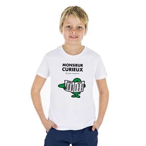 Monsieur Madame KINDERT-SHIRT NIEUWSGIERIGE HEER 2 ans wit