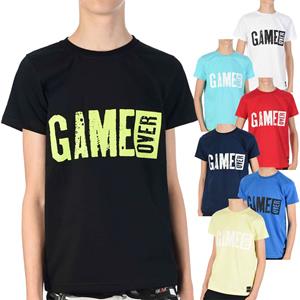 BEZLIT Jongens-T-shirt met GAME OVER 110 geel