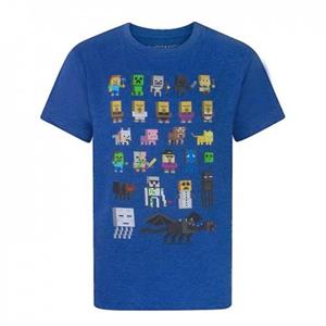 Minecraft officieel jongens Sprites karakters T-shirt 9-10 Years zwart