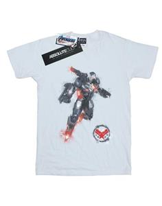 Marvel Boys Avengers Endgame geschilderd oorlogsmachine T-shirt 12-13 wit