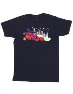 Disney jongens Big Hero 6 Baymax Hiro Bridge T-shirt 5-6 Years wit