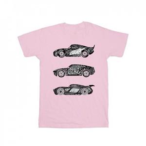 Disney jongens auto's tekst racers T-shirt 5-6 Years wit