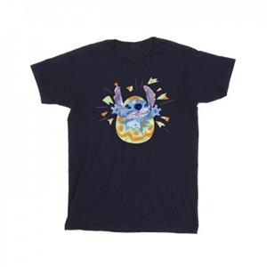 Disney Lilo & Stitch Cracking Egg T-shirt voor jongens 5-6 Years wit