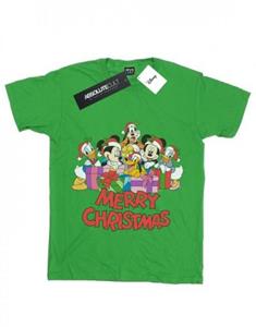 Disney jongens Mickey Mouse en vrienden kerst T-shirt 5-6 Years wit