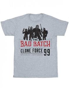 Star Wars jongens de slechte batch kloon Force 99 T-shirt 7-8 Years wit