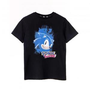 Sonic The Hedgehog jongens aquarel T-shirt met korte mouwen 9-10 Years zwart