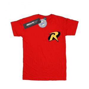 DC Comics jongens Batman Robin-logo T-shirt 12-13 wit