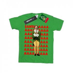 Elf Boys Buddy Santa Scream T-shirt 5-6 Years wit
