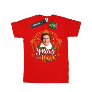 Elf jongens Buddy glimlachend T-shirt 5-6 Years wit