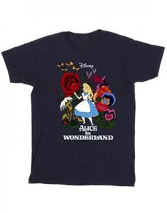 Disney meisjes Alice In Wonderland bloemen katoenen T-shirt 12-13 zwart