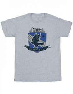 Harry Potter meisjes Ravenklauw borstbadge katoenen T-shirt 7-8 Years wit