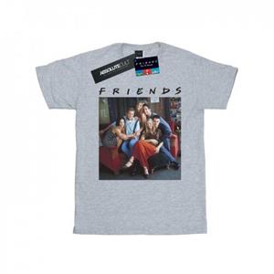 Friends Vrienden meisjes groep foto bank katoenen T-shirt 7-8 Years wit