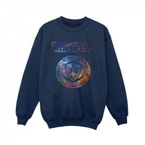 Marvel Boys Guardians of the Galaxy Stars Fill-logo sweatshirt 5-6 Years wit