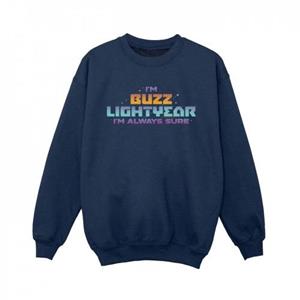 Disney Lightyear Always Sure Text-sweatshirt voor jongens 5-6 Years wit
