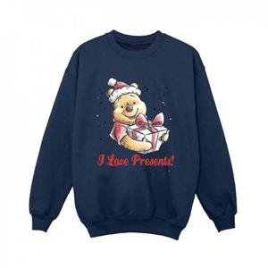 Disney jongens Winnie de Poeh Love Presents sweatshirt 5-6 Years wit
