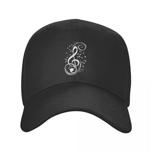 91460000MABYFHJN57 Cool Music Festival Muzieknoten Living Baseball Cap Unisex Vrouwen Verstelbare Unisex Papa Hoed Lente Snapback Caps Trucker Hoeden Adjustable Cap