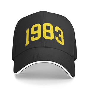 91530102MAC2AA7079 Mode Unisex Geboren in 1983 Verjaardag Baseball Cap Volwassen Verstelbare Papa Hoed Dames Unisex Sport Baseball Cap